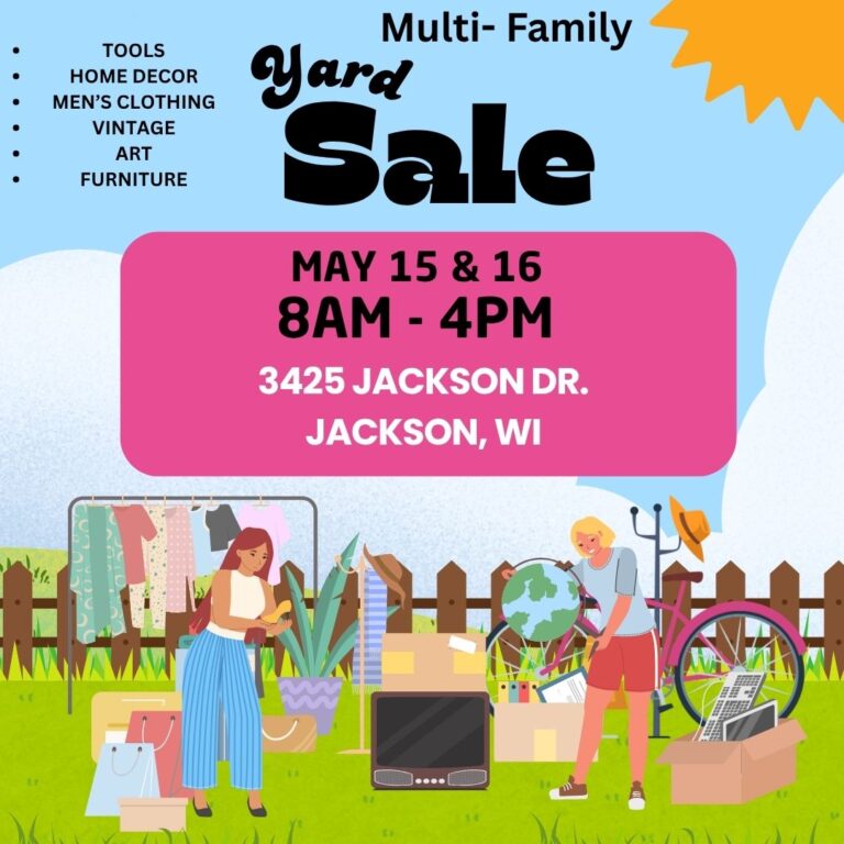 Colorful Illustrative Yard Sale Instagram Post 1 768x768